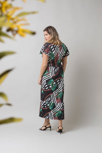 Vestido Amelie palmeiras